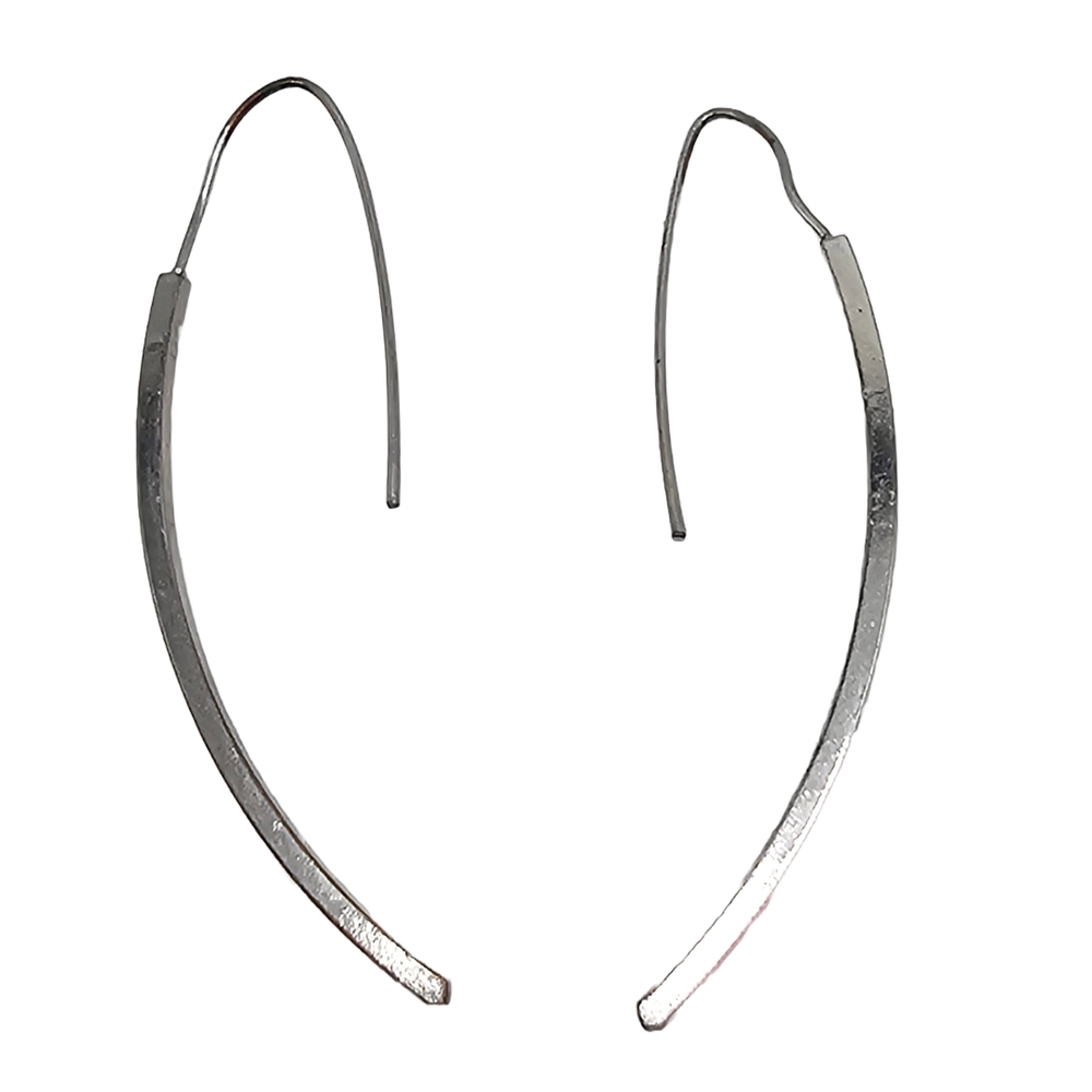 Elegant Silver Hook Earrings